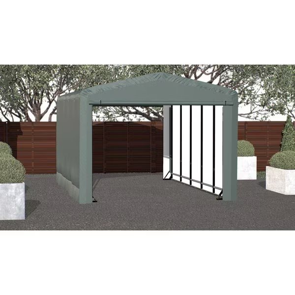 ShelterTube Wind and Snow-Load Rated Garage, 12x23x10 Green, Shelterlogic, Mfr#: SQAACC0104C01202310